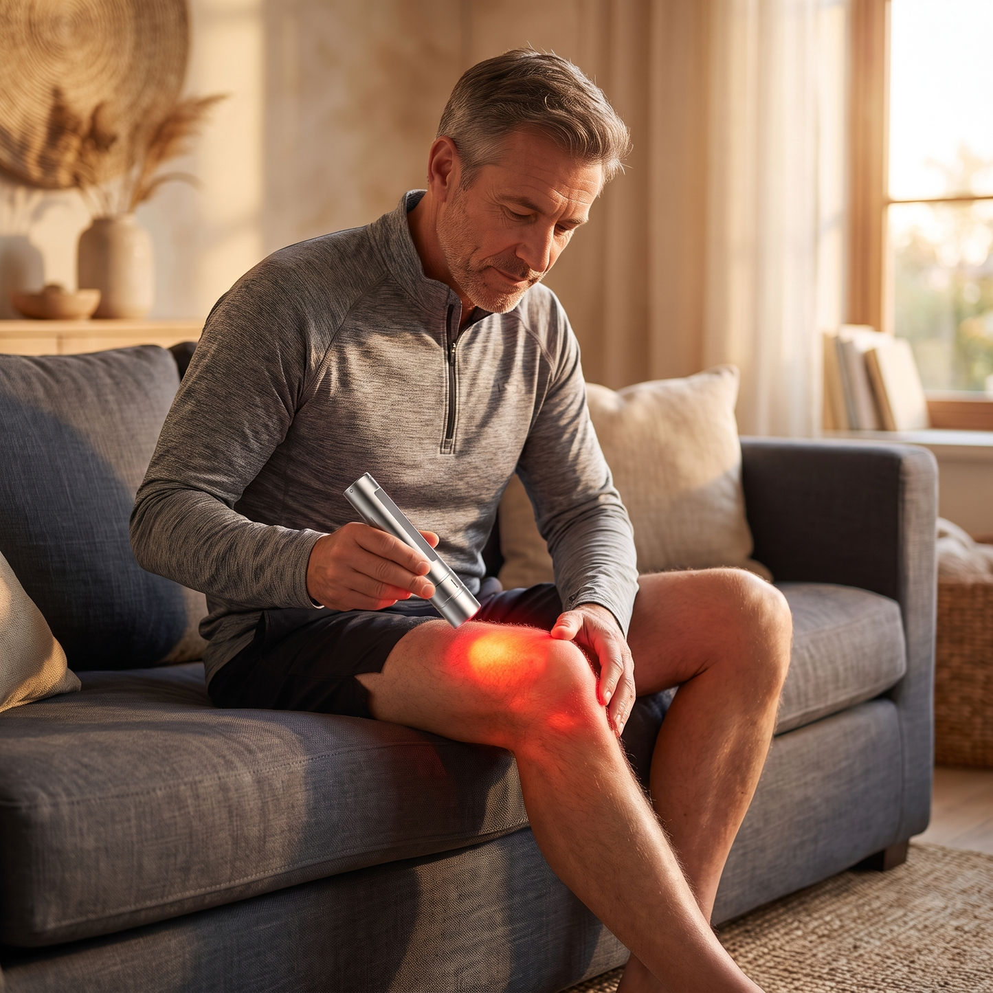 9W Red Light Therapy Flashlight | 630/660/850nm Portable LED Infrared Wand for Muscle Relief & Daily Relaxation