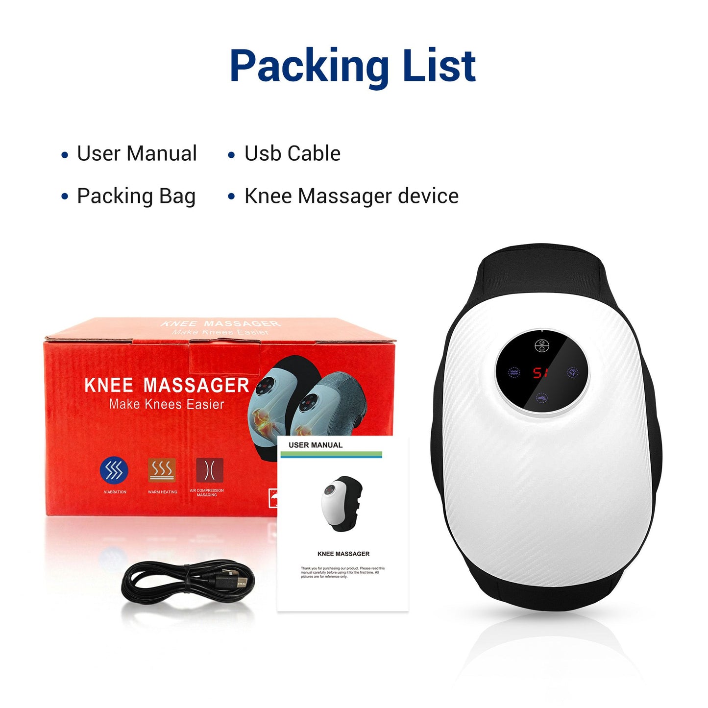 4-in-1 with 2pcs Knee and Joint Physiotherapy Massager