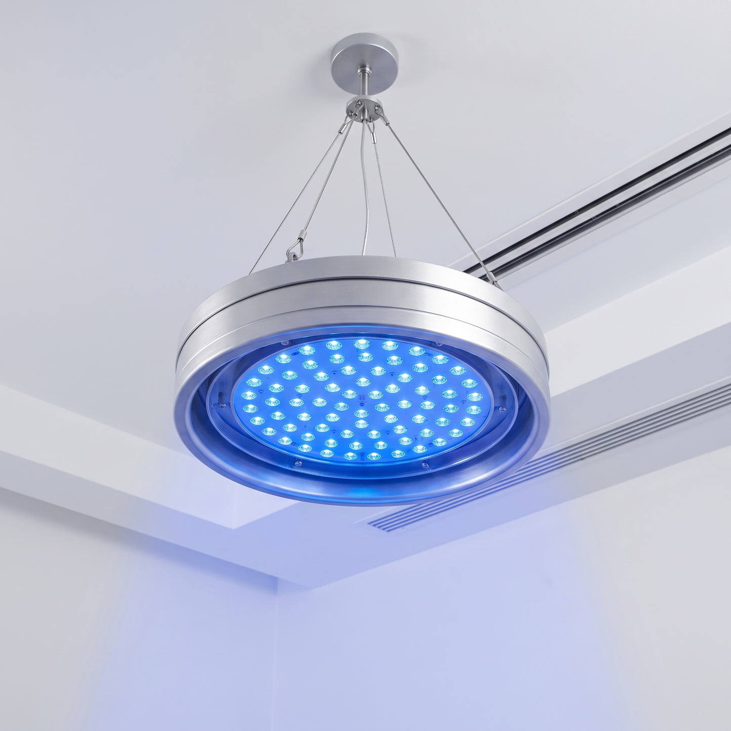 Round 460nm Blue‑light LED Therapy Light, 50W Tanning & Skin Care Device for Home & Beauty Salon