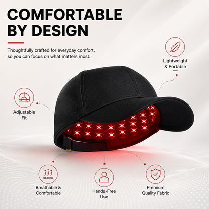 Rechargeable 108-LED Red Light Hair Care Cap