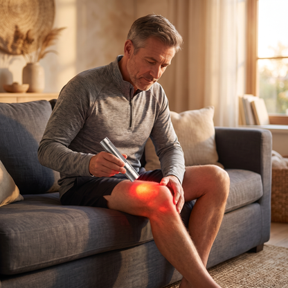 9W Red Light Therapy Flashlight | 630/660/850nm Portable LED Infrared Wand for Muscle Relief & Daily Relaxation