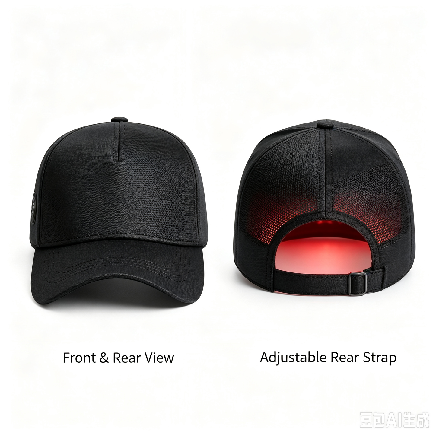 Wireless Red‑Light Hair Growth Cap,300 LED Chips,660nm+850nm Scalp Therapy Hat,3‑Level Brightness Timing Hair‑care Device
