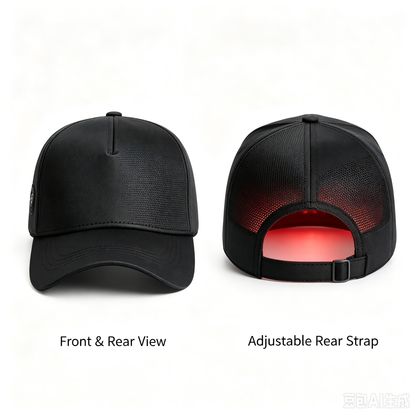 Wireless Red‑Light Hair Growth Cap,300 LED Chips,660nm+850nm Scalp Therapy Hat,3‑Level Brightness Timing Hair‑care Device
