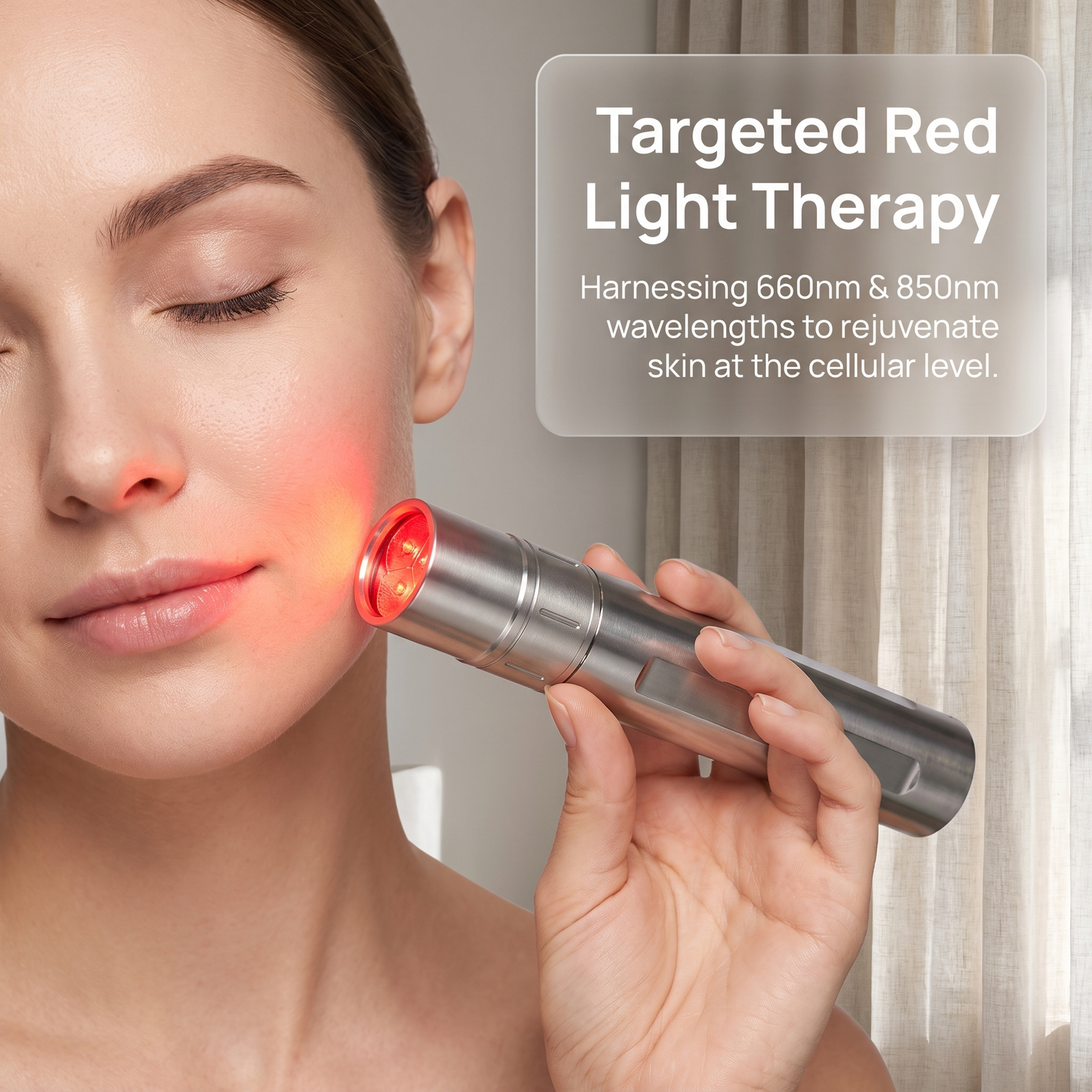 9W Red Light Therapy Flashlight | 630/660/850nm Portable LED Infrared Wand for Muscle Relief & Daily Relaxation