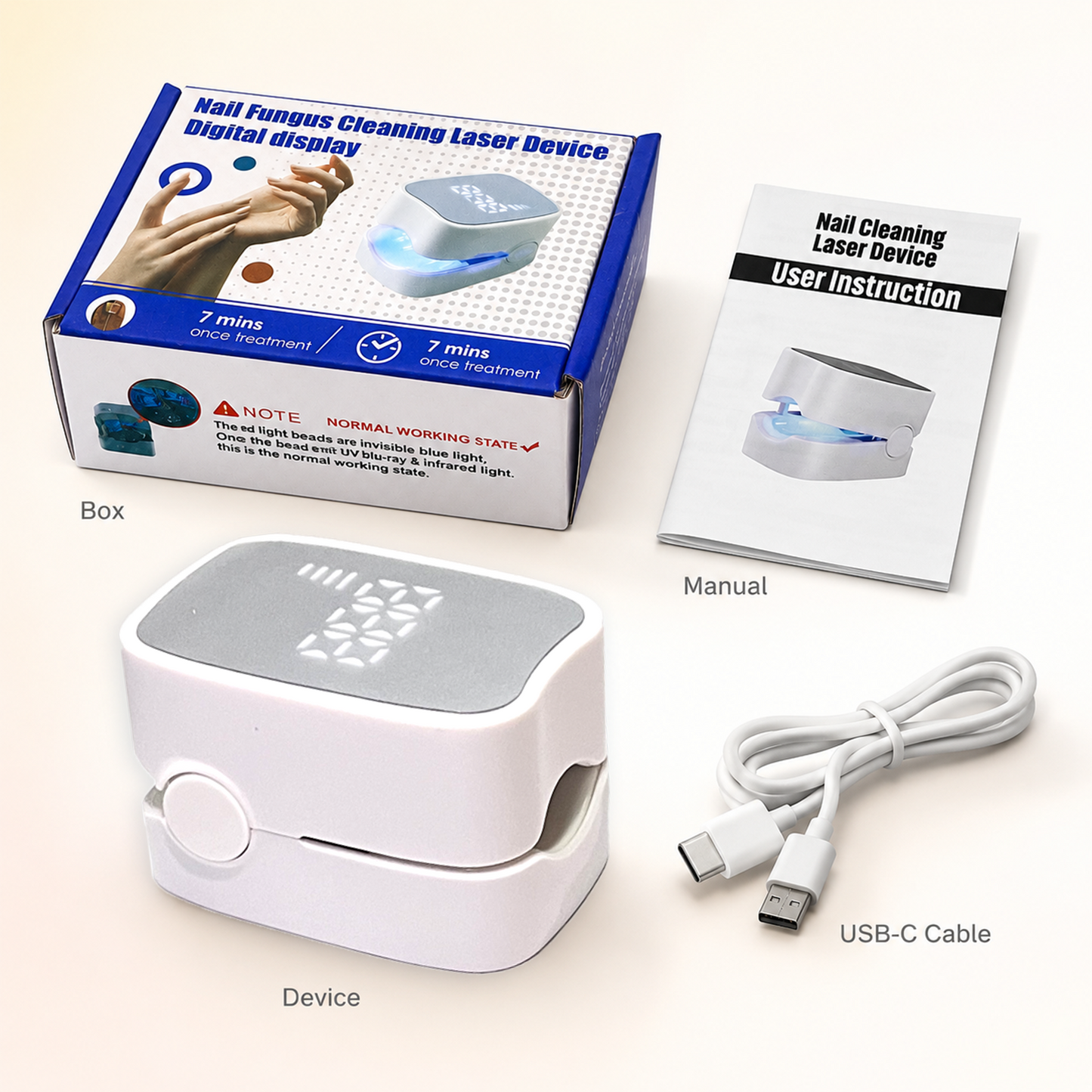 940nm + 500nm Dual-Wavelength Nail Fungus Care Device