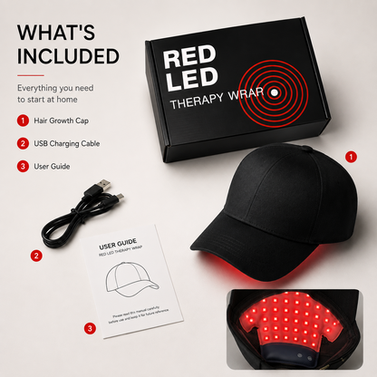Rechargeable 108-LED Red Light Hair Care Cap