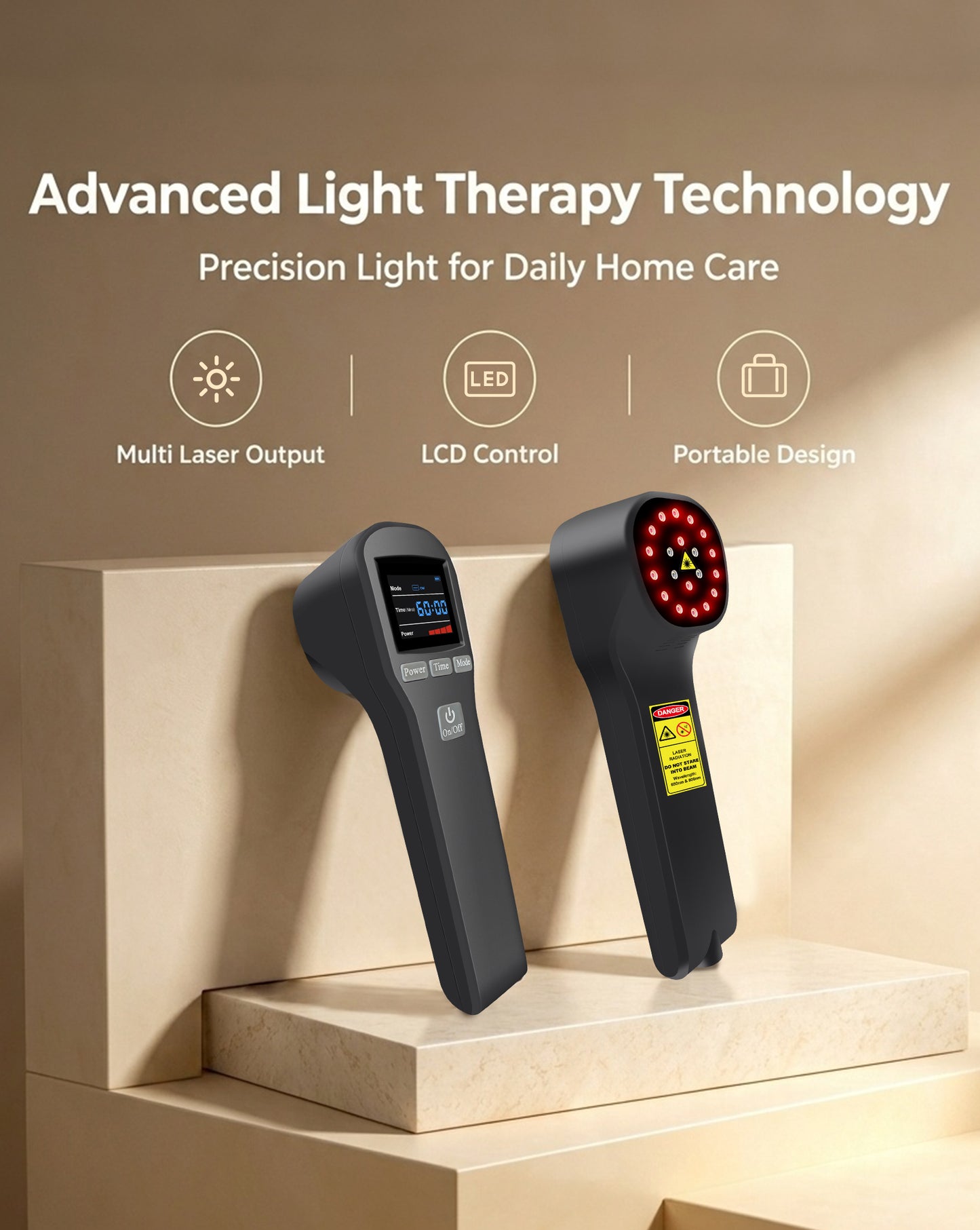 880mW Portable Cold Laser Therapy Device