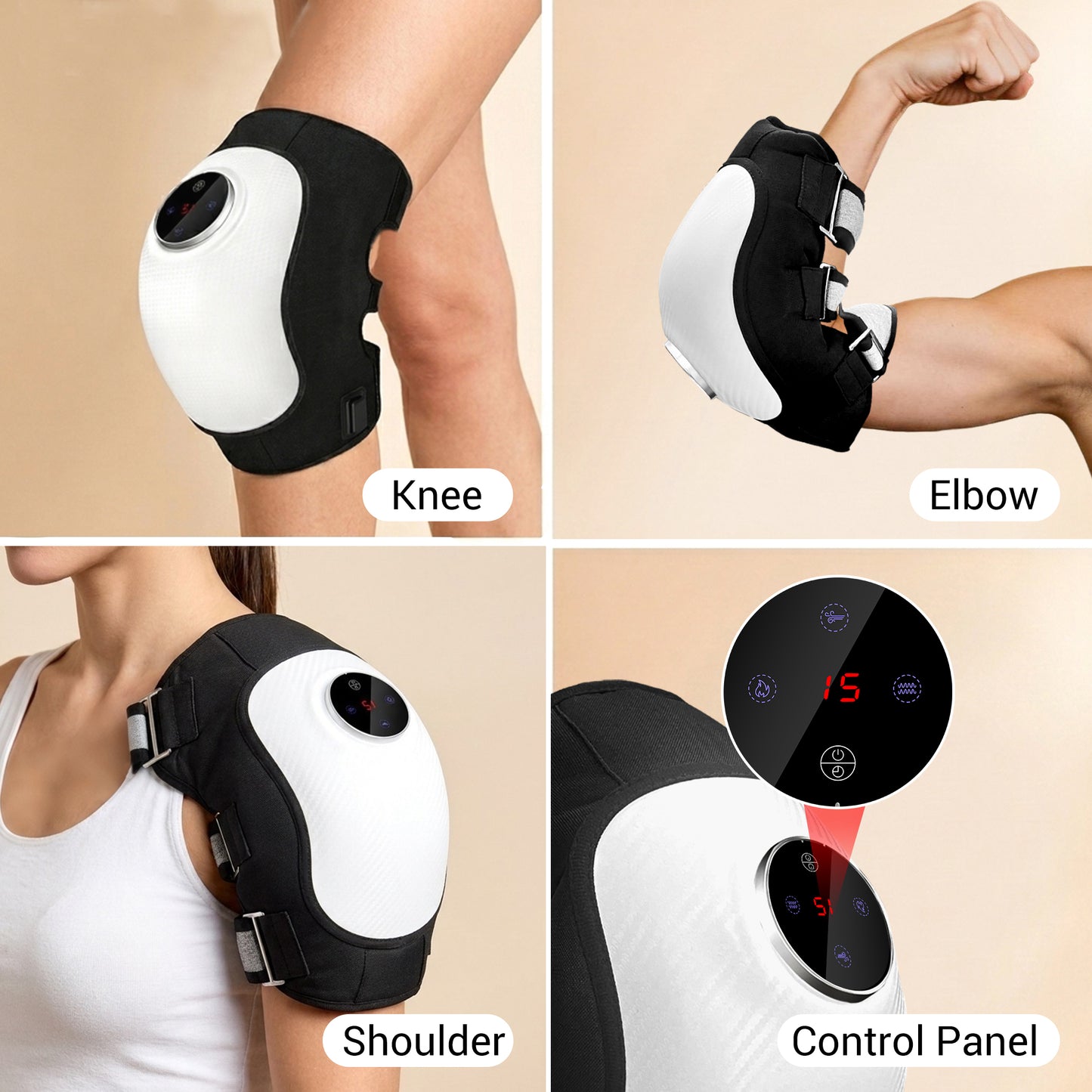 4-in-1 with 2pcs Knee and Joint Physiotherapy Massager