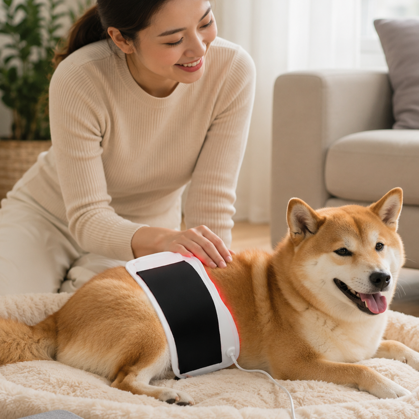 ZJZKTOP Red Light Therapy Belt 660nm 850nm 940nm Silicone Infrared Wrap Pad