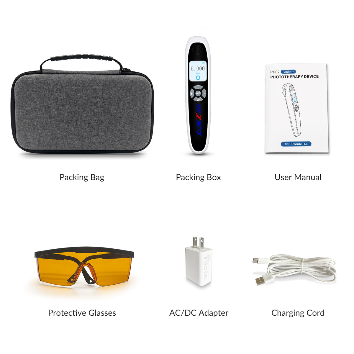 ZJKZTOP 308nm Handheld UVB Light Therapy Device