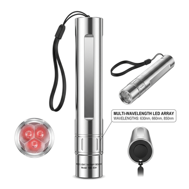 9W Red Light Therapy Flashlight | 630/660/850nm Portable LED Infrared Wand for Muscle Relief & Daily Relaxation