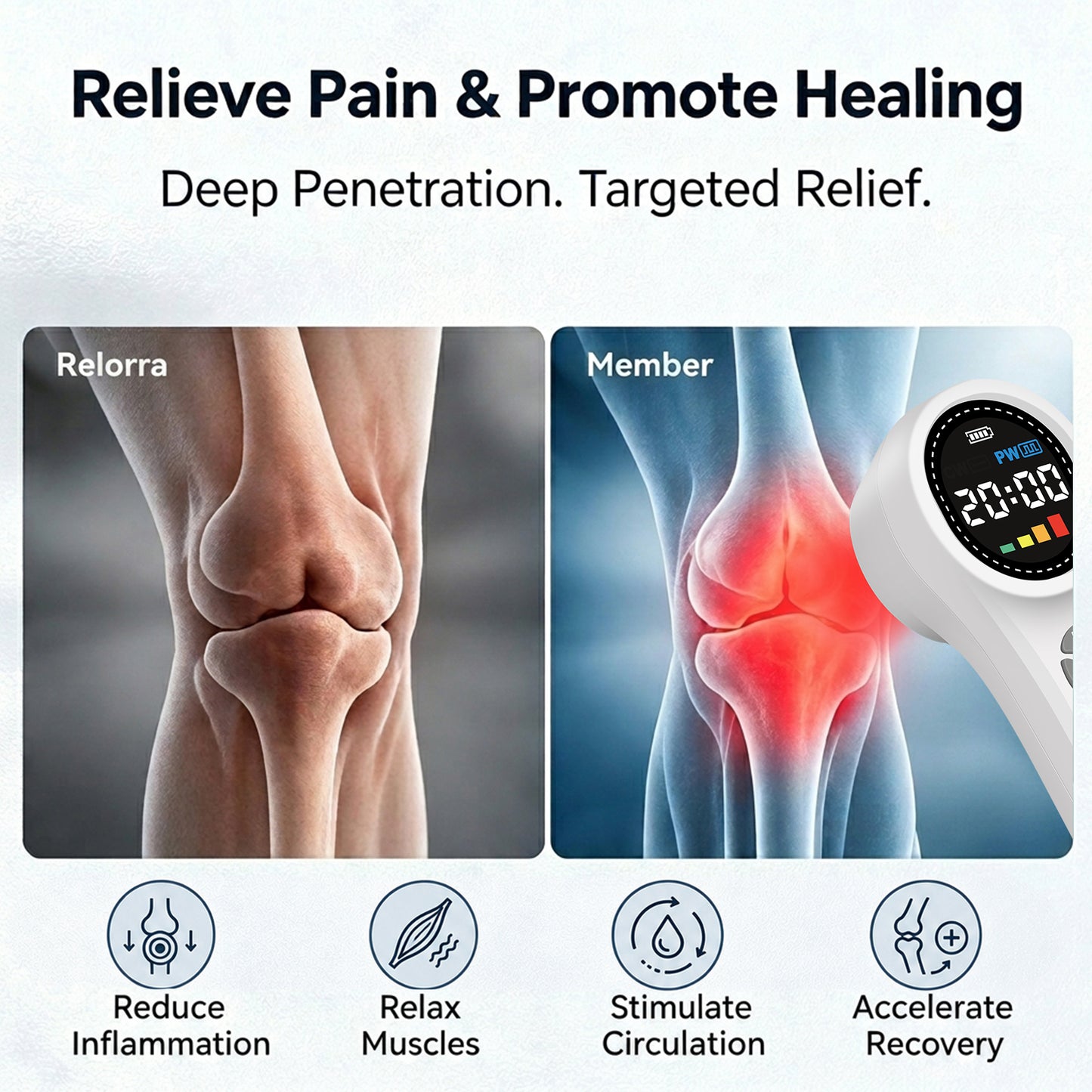 1760mW Portable Cold Laser Therapy Device for Humans & Pets