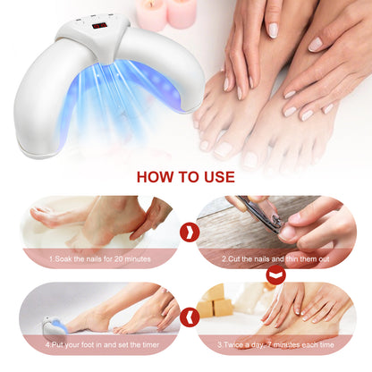 45W 905nm 22-LED Foldable Nail Phototherapy Device