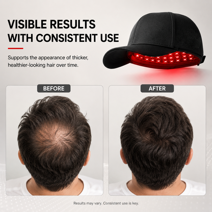 Rechargeable 108-LED Red Light Hair Care Cap