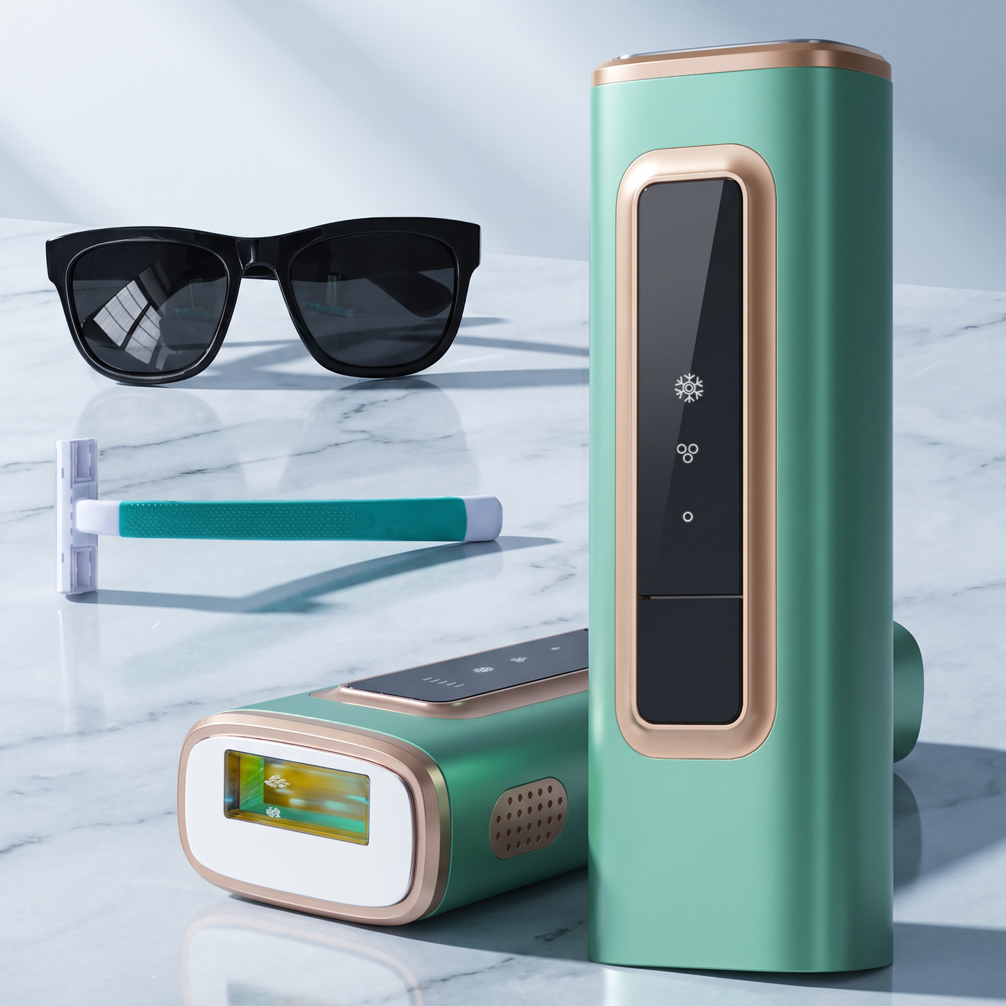 Ice‑Cool IPL Hair Removal Device, 5 Adjustable Energy Levels, Manual & Automatic Modes, Painless At‑Home Full‑Body Hair Remover, US Warehouse In Stock