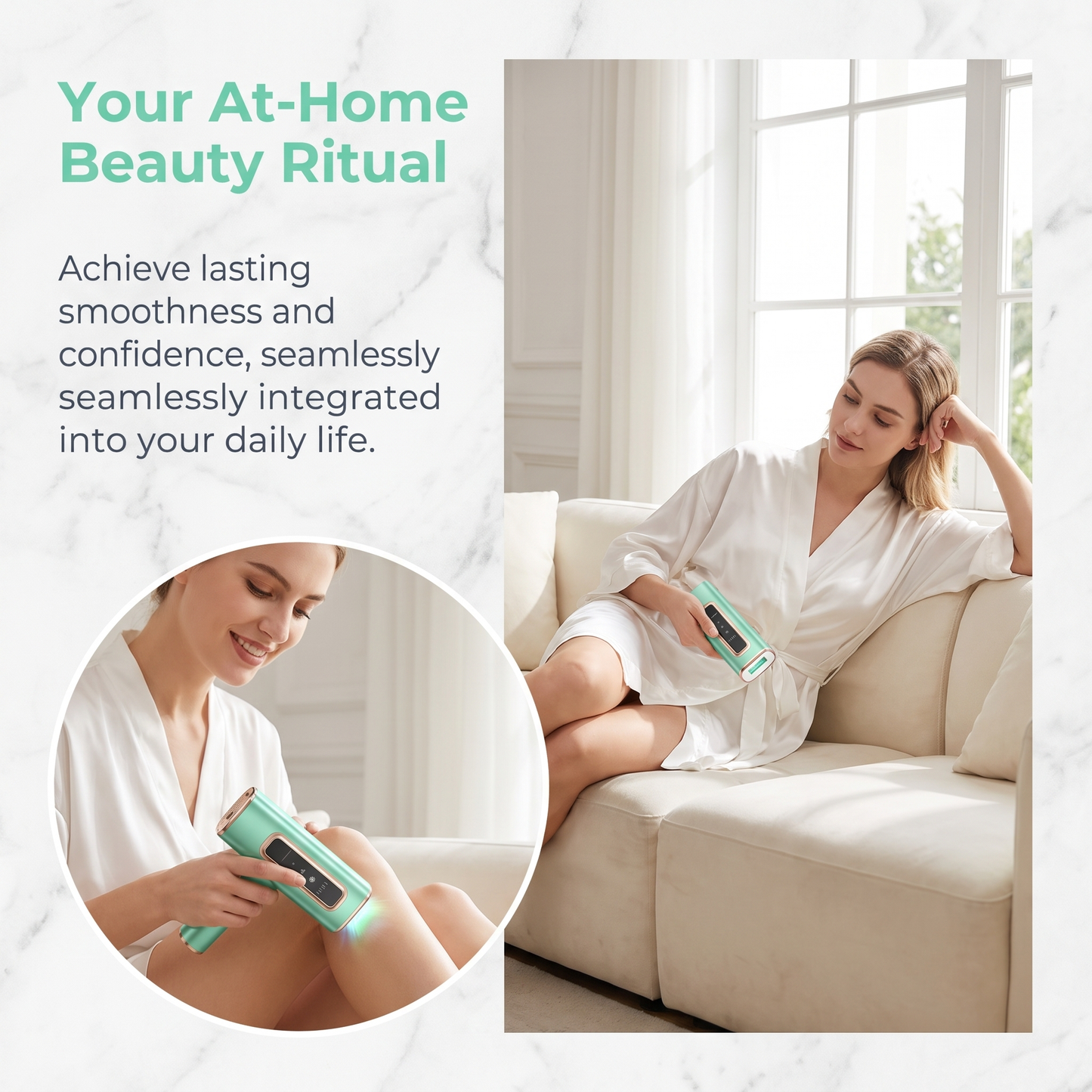 Ice‑Cool IPL Hair Removal Device, 5 Adjustable Energy Levels, Manual & Automatic Modes, Painless At‑Home Full‑Body Hair Remover, US Warehouse In Stock