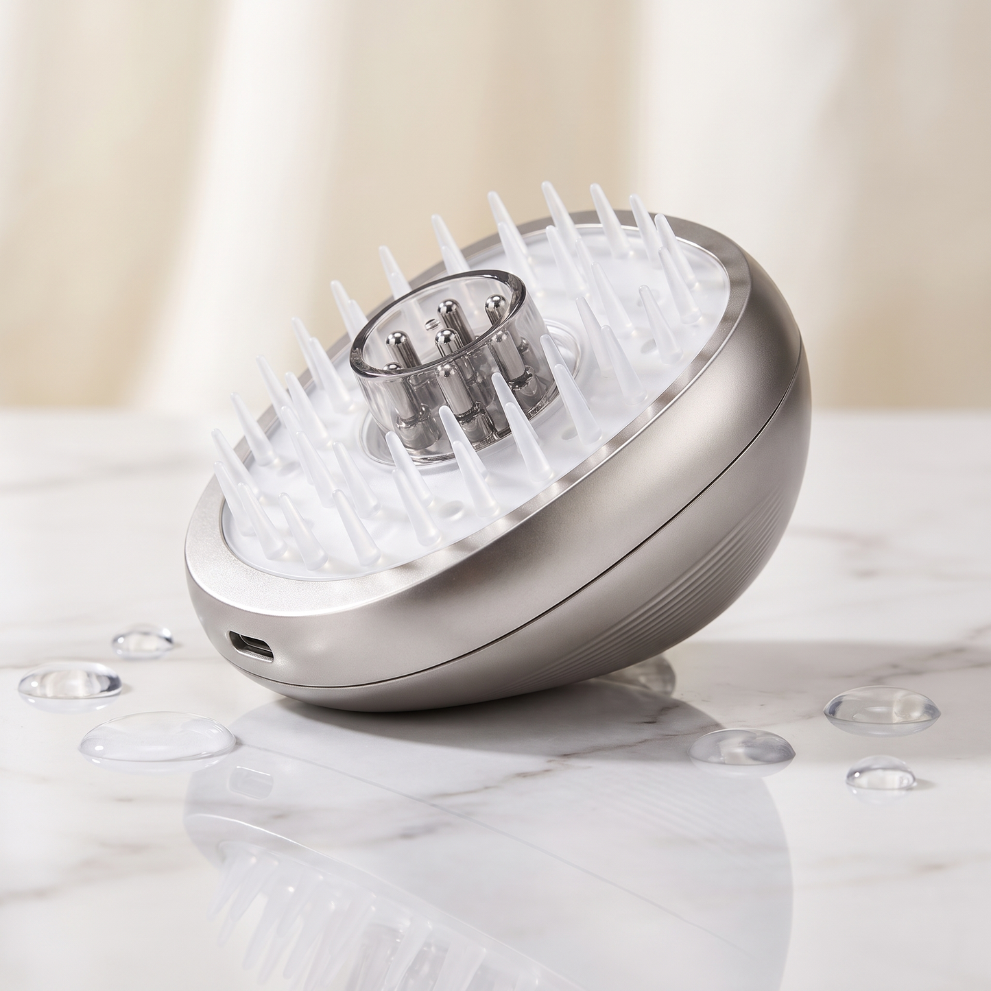 Red & Blue Light Hair Growth Comb – 3-in-1 Scalp Massager with Vibration Therapy, Serum Applicator & LED Phototherapy for Hair Regrowth, Oil Control & Scalp Health – USB Rechargeable, Portable Home Use for Men & Women