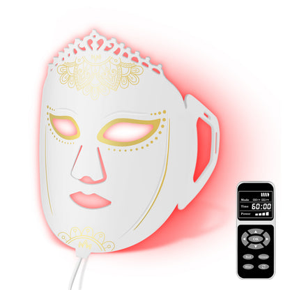 ZJZKTOP 7-Color Silicone LED Red Light Therapy Face Mask