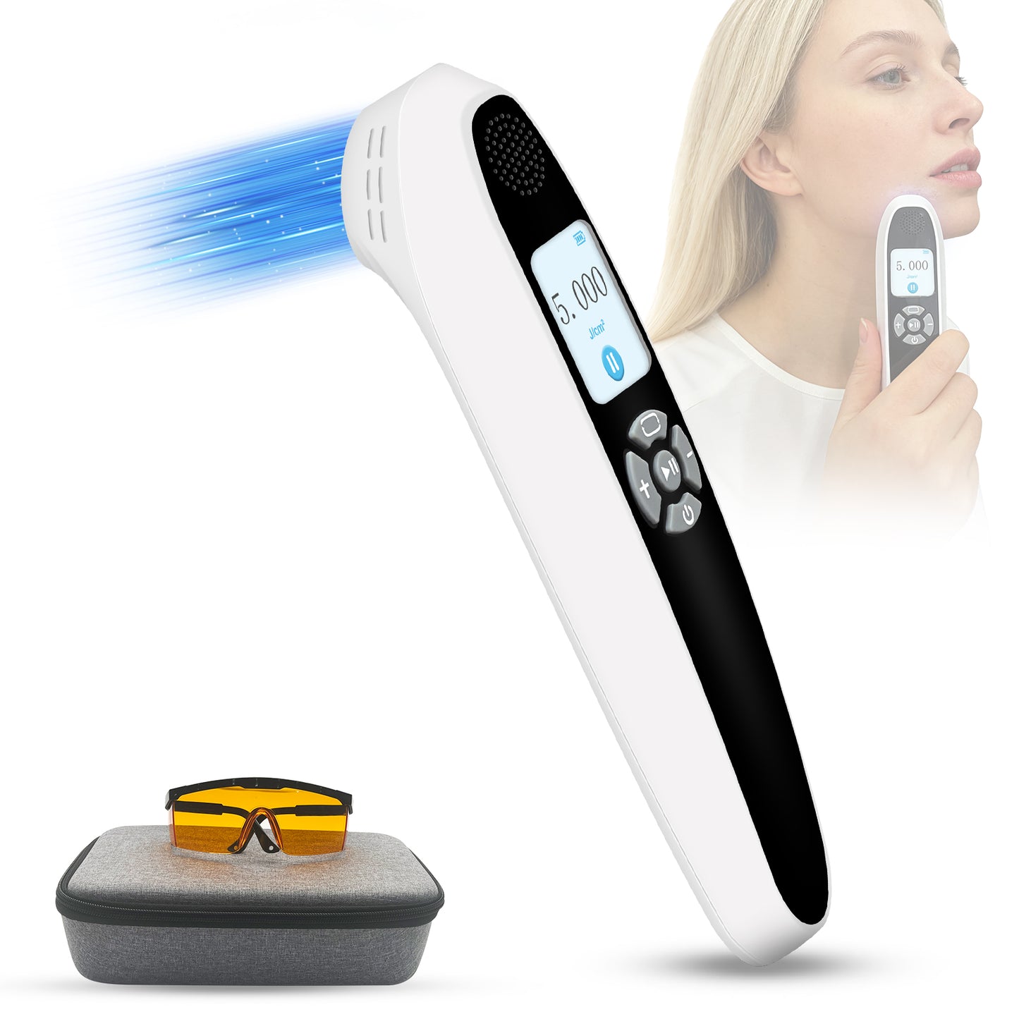 ZJZKTOP Portable 308nm UVB Phototherapy Device | Targeted Handheld Light for Home Use