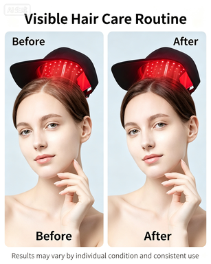 ZJZKTOP Wireless Charging Red & Blue Light Hair Growth Cap – 168-LED Infrared Scalp Care Device