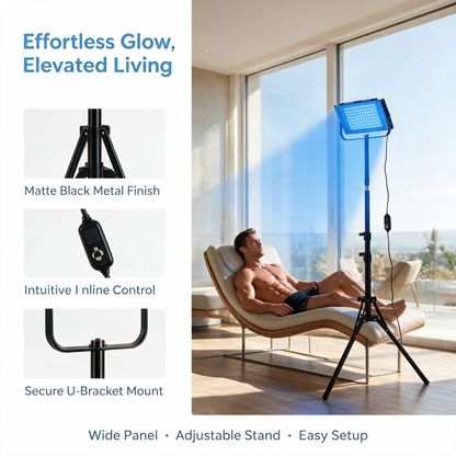 96W 96pcs LED Tanning Lamp for Face and Body Blue Light Therapy