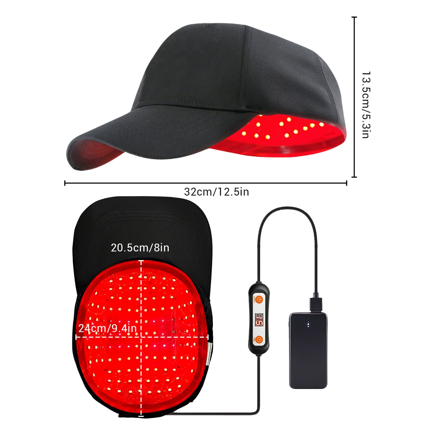 ZJZKTOP Muti-Wavelengths Red Light Therapy Hair Growth Cap