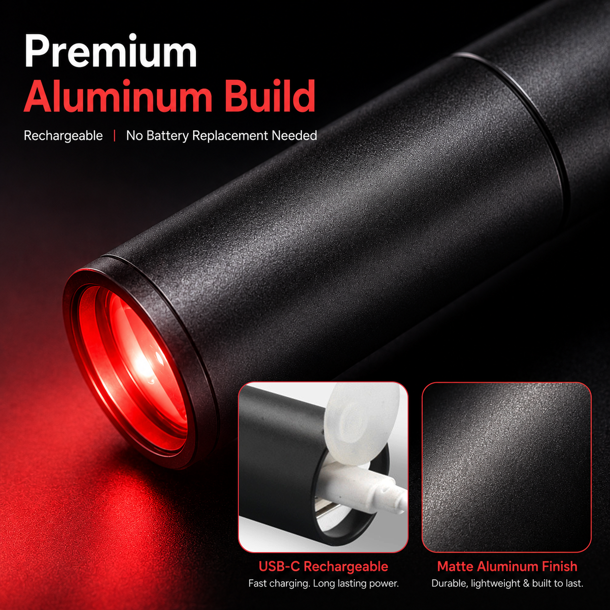 660nm Targeted Red Light Therapy Pen | Natural Pain Relief for Humans & Pets