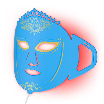 ZJZKTOP 7-Color Silicone LED Red Light Therapy Face Mask