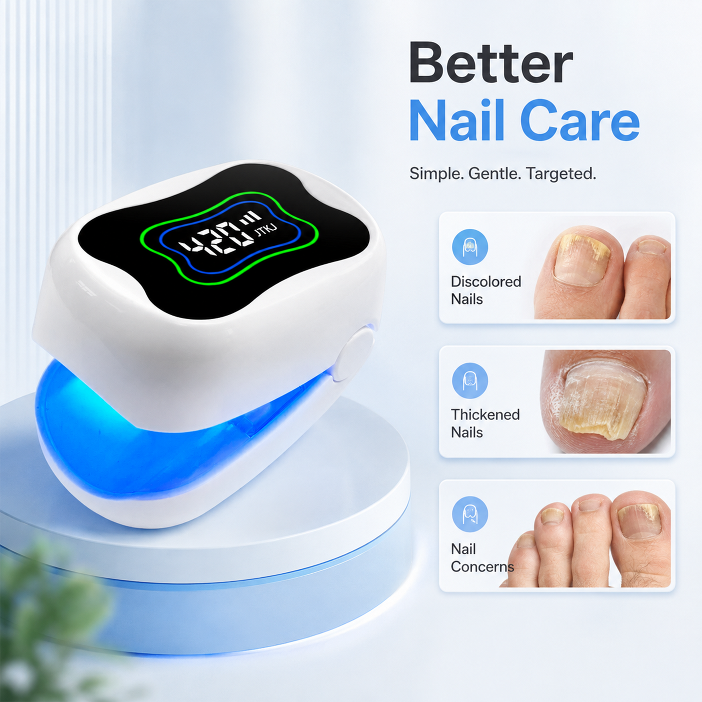 470nm Blue Light + 905nm Infrared Nail Fungus Care Device