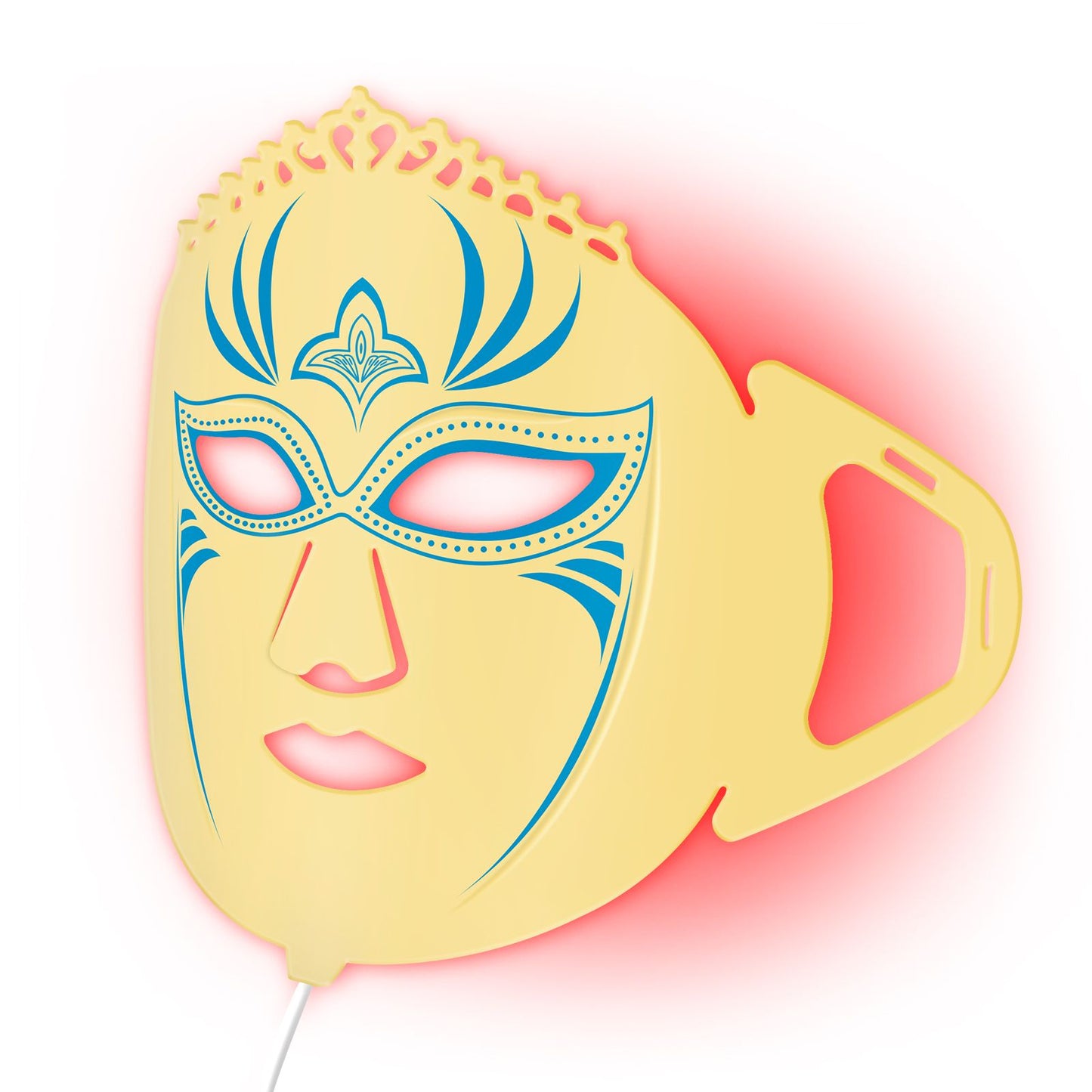 ZJZKTOP 7-Color Silicone LED Red Light Therapy Face Mask